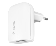 Ładowarka i akumulator BELKIN Ładowarka Dual USB-A 37W-25W WCB007vfWH